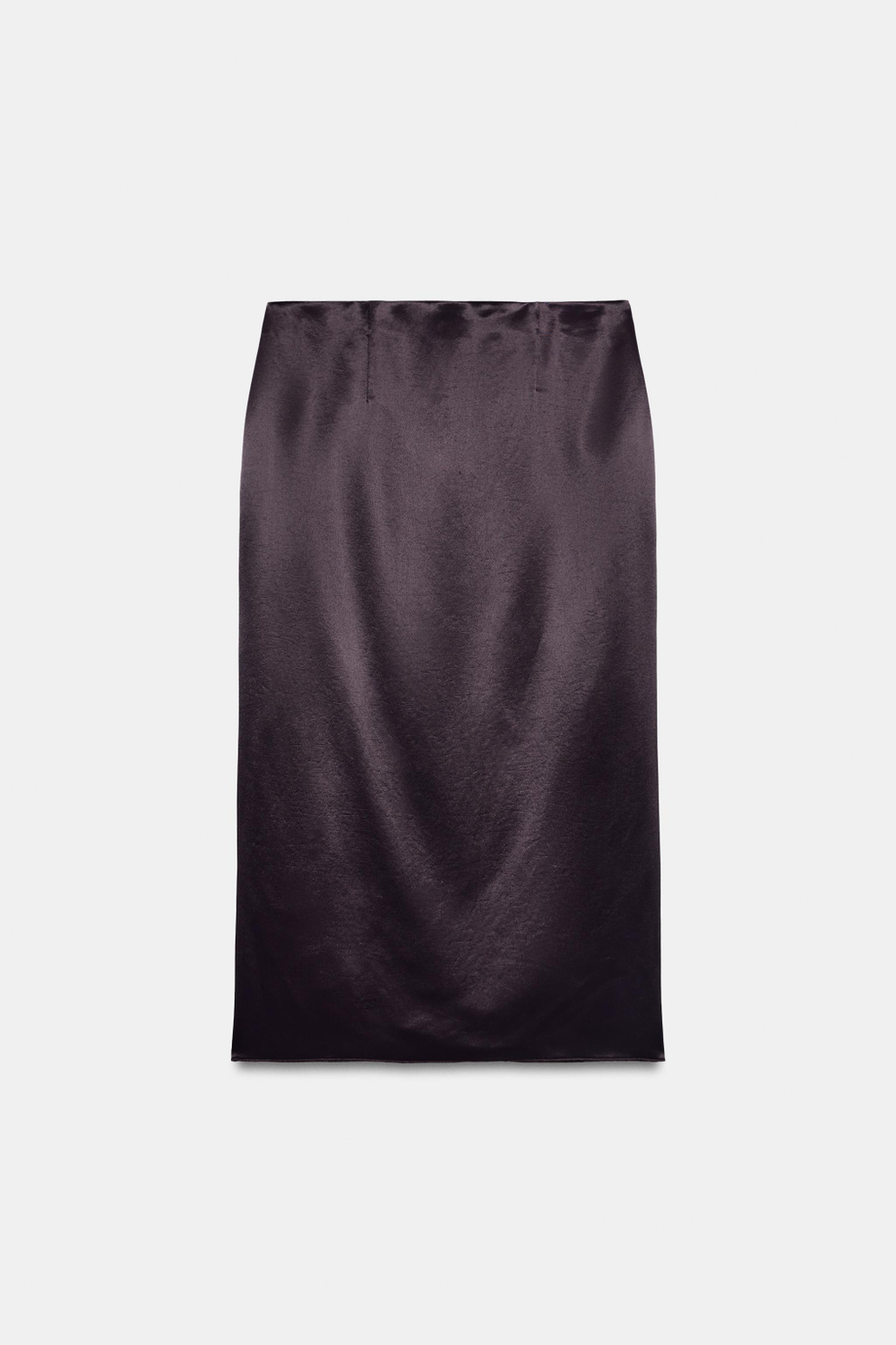 АТЛАСНАЯ ПРЯМАЯ ЮБКА — ZW COLLECTION — ZARA