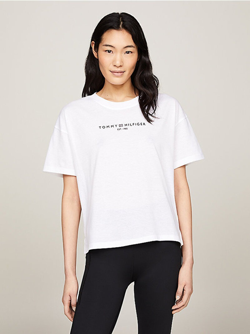 Футболка женская TOMMY HILFIGER ESS MINI CORP RELAXED