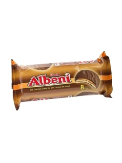 Печенье Ulker Albeni Round в молочном шоколаде с карамелью