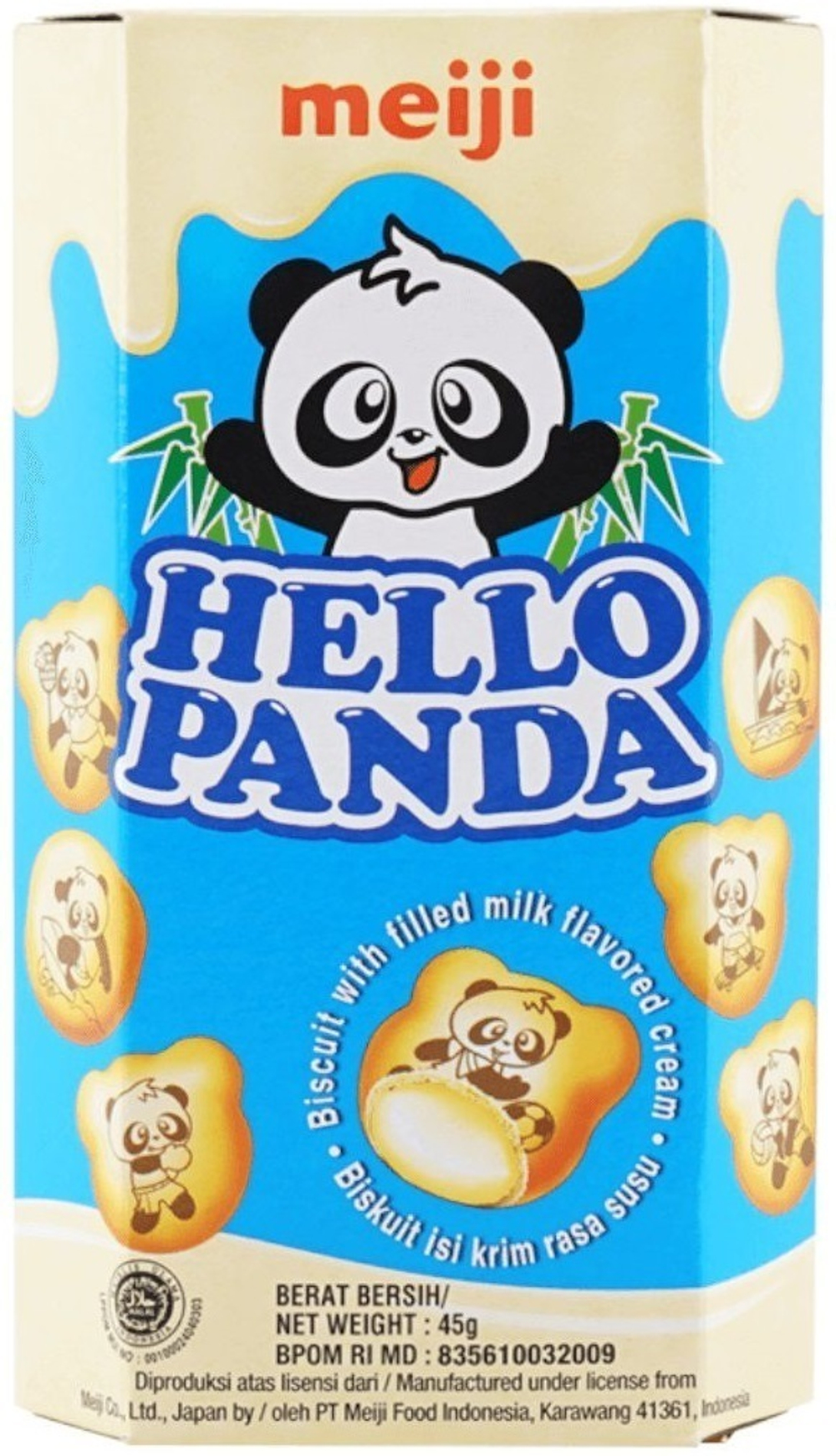 Печенье Meiji Hello Panda ванильный крем 42 гр (10шт)