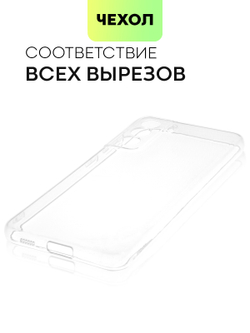 Чехол BROSCORP для Samsung Galaxy S21 FE оптом (арт. SS-S21FE-TPU-01-TRANSPARENT)