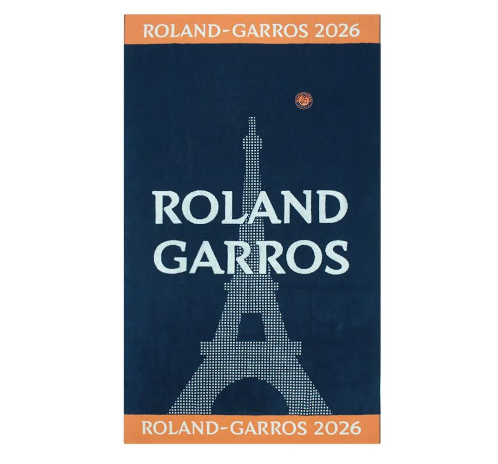 Теннисное полотенце Roland Garros Official Players Logo 2026 Beach - navy/orange