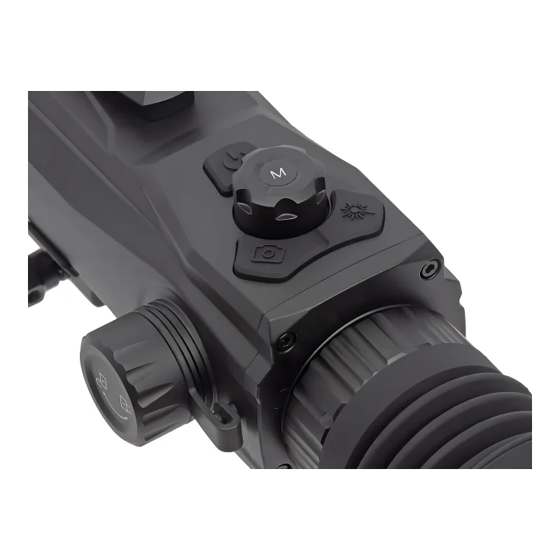 Прицел тепловизионный Gaut Jasper TS 225 256х192 AI 320x240 D25 - крупный план энкодера и кнопок