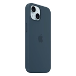 Силиконовый чехол с поддержкой MagSafe Apple Silicone Case для iPhone 15, Storm Blue (Штормовое небо)