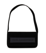Кожаная сумка через плечо icon k md flap Karl Lagerfeld - черный(236W3181)