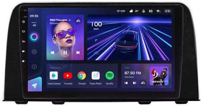 Магнитола для Honda CR-V 2017+ - Teyes CC3L на Android 10, CarPlay, 4G SIM-слот