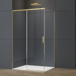 Душевой уголок Vincea Софт 2 (Soft 2) VSR-3SO28011CLG, 1100*800, брашированное золото, стекло прозрачное
