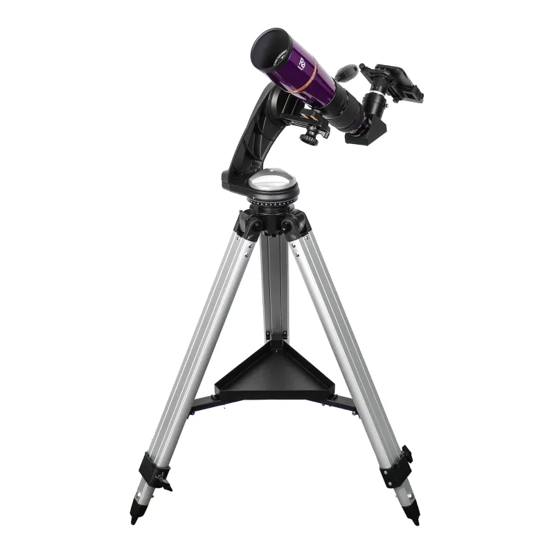 Телескоп Levenhuk New Skyline RA 72EDF AZ - фиолетовая труба на азимутальной монтировке и треноге