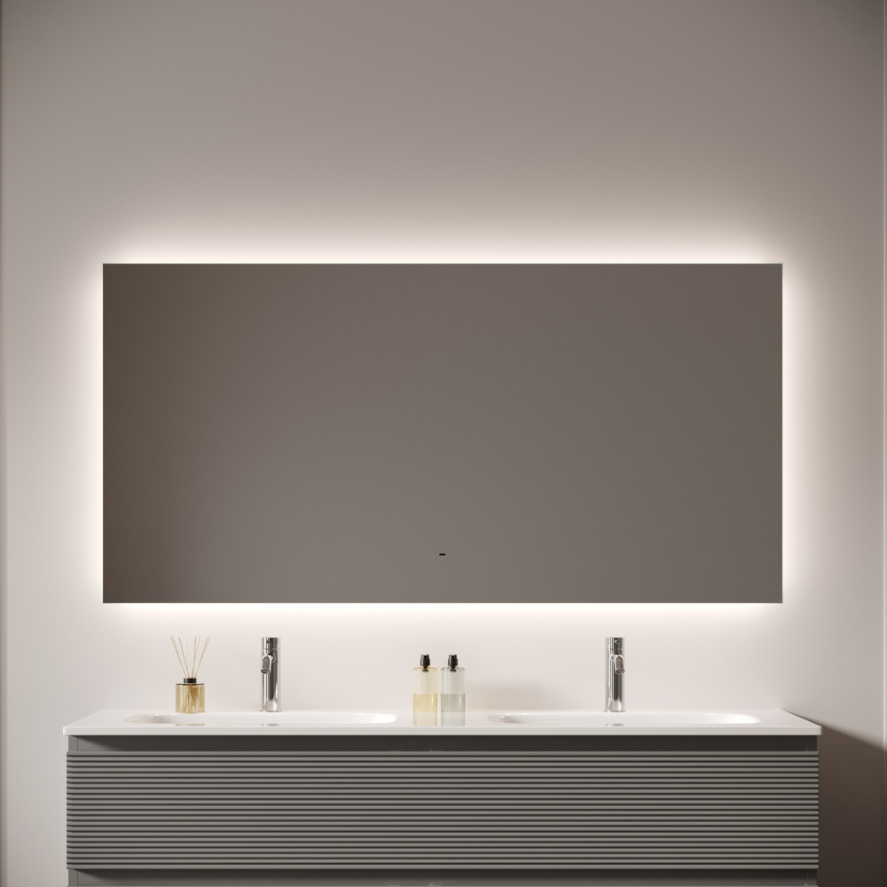 Зеркало для ванной комнаты SANCOS Поле 2.0 (Square 2.0) 1400х800 led подсветка 2700K/4000K/5000K SQ2.1400