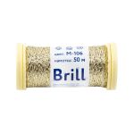 Мулине Gamma металлик M 5 мотков по 50 метров, M-106 св.золотистый, Gamma BRILL