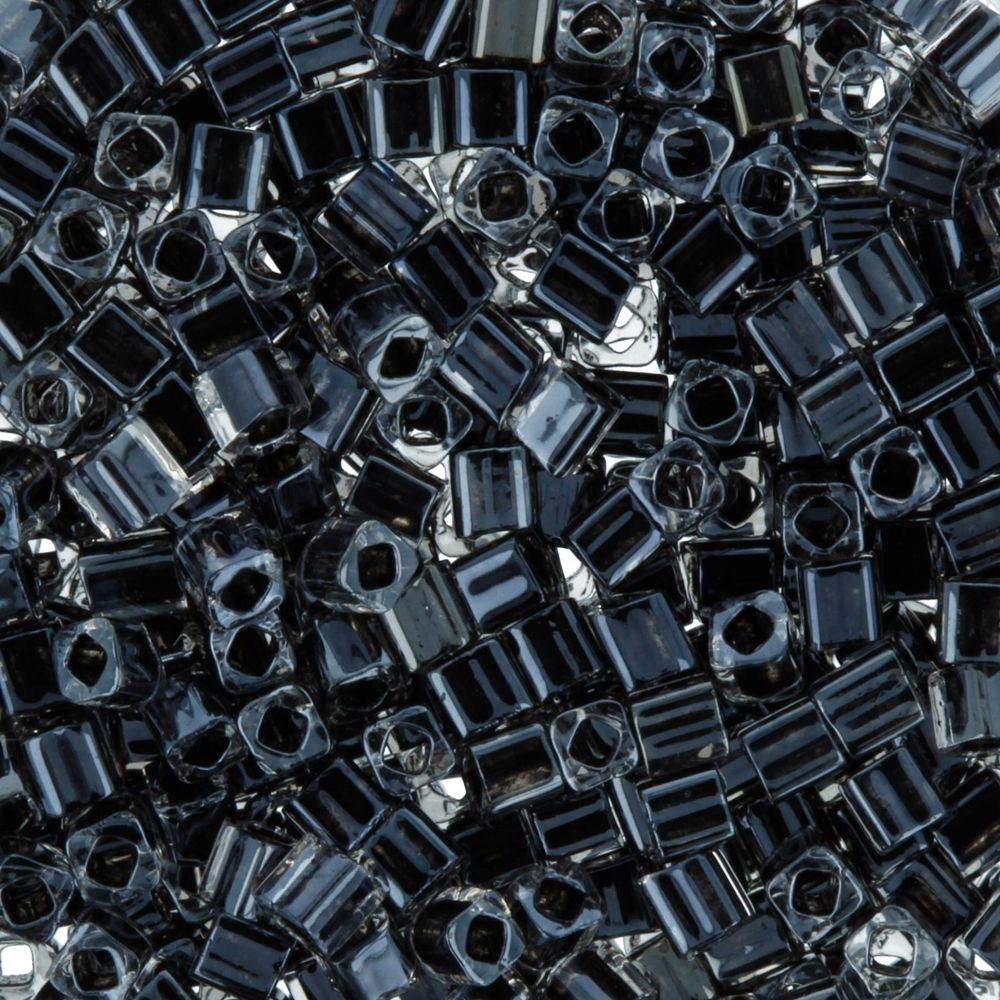 Бисер Toho Cube 2 (1.5 мм), 25 г (5х5 г), 0344 черный
