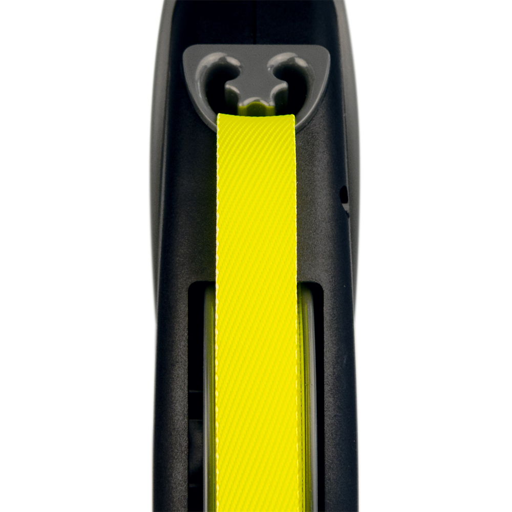 flexi рулетка Giant Neon XL (от 50 кг) лента 8 м, светоотражающая, желтый неон