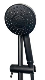 Душевой гарнитур черный с мыльницей CULTO JET BLACK SS01JTB