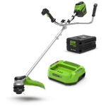 Аккумуляторный триммер Greenworks GD60BCBК5, 60v, 40 см, (2108407UG), с аккумулятором 5 А·ч и зарядным устройством