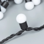 Светодиодная гирлянда ARD-BALL-PRO-D17.5-10000-BLACK-100LED RGB (230V, 7W) (Ardecoled, IP65)