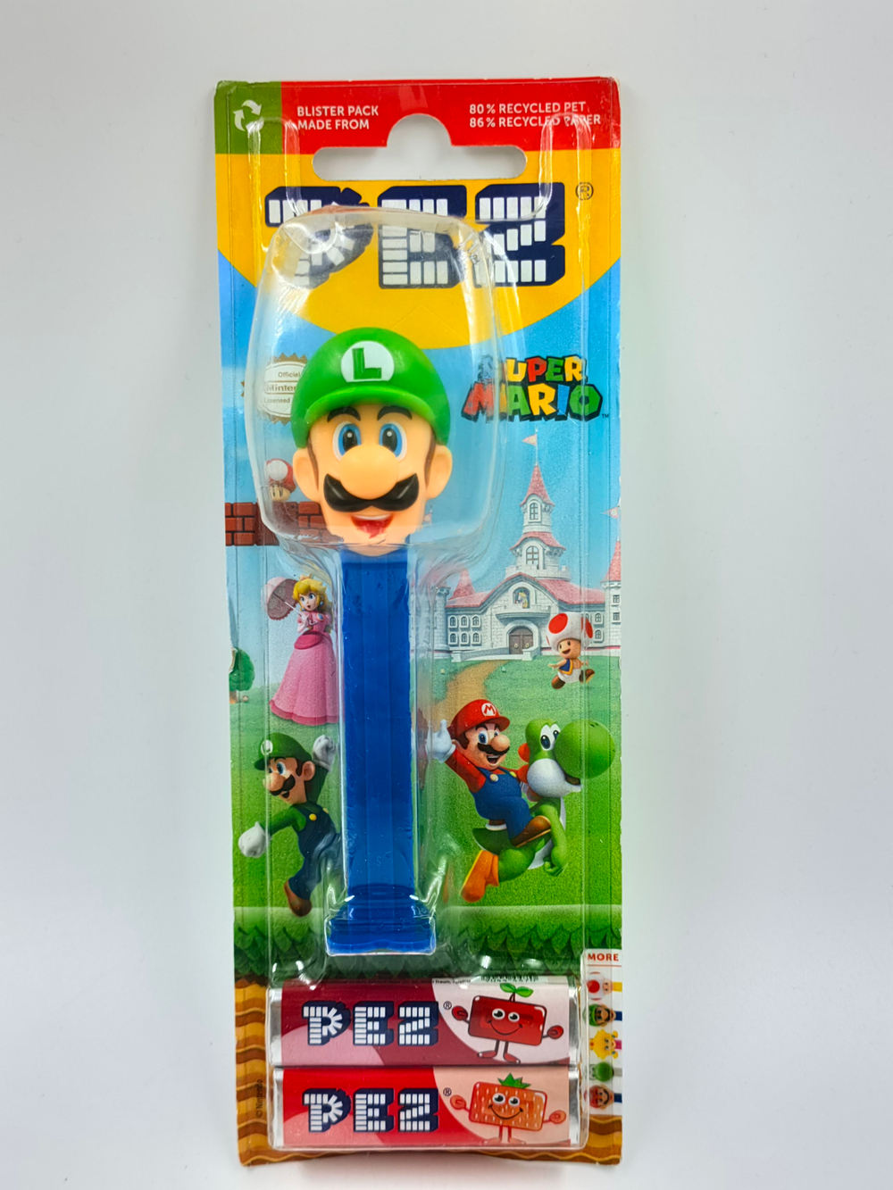 Конфеты PEZ с игрушкой, 2 набора с конфетами по 8,5 г и 1 игрушка-диспенсер (Австрия)