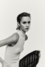 КОМБИНИРОВАННОЕ ТРИКОТАЖНОЕ ПЛАТЬЕ — ZARA