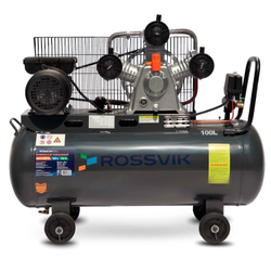 Компрессор ROSSVIK RPC-400A, 400 л/мин, 10 бар, ресивер 100 л, 220 В/2,2 кВт, серый