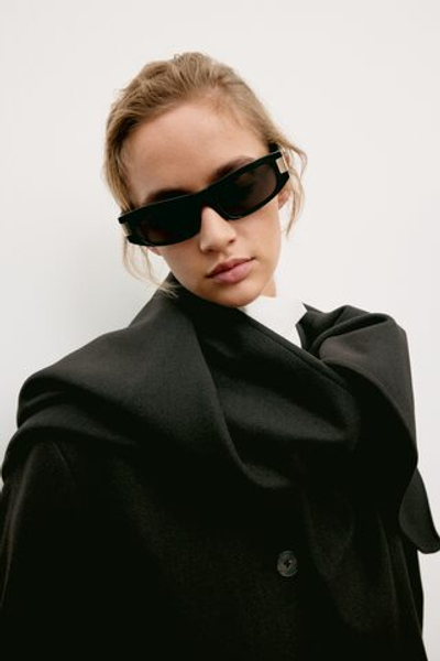 Пальто оверсайз со съёмной шалью - H&M