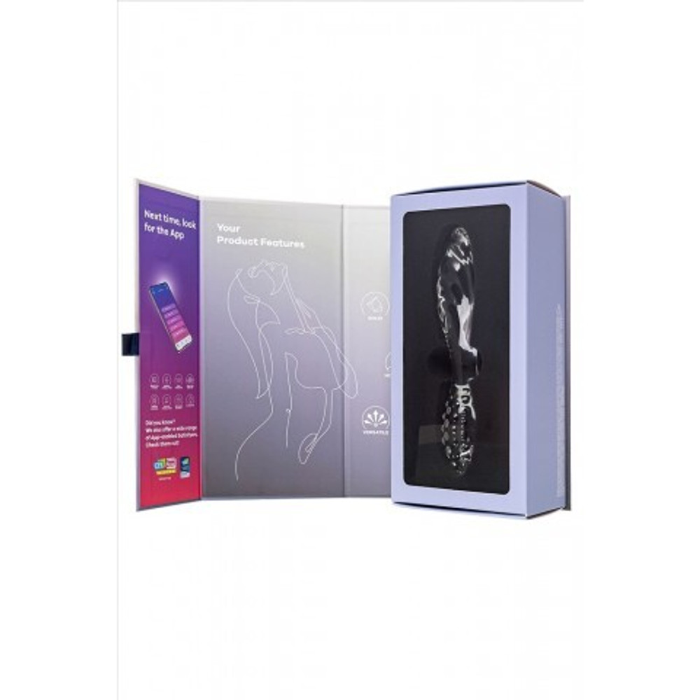 Стеклянный фаллоимитатор Satisfyer Dazzling Crystal (18,2×3,6 см) прозрачный