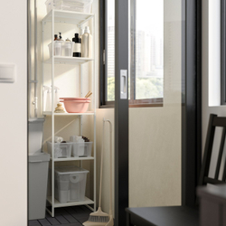 IKEA JOSTEIN  (ИКЕА ЙОСТЕИН)  -  Полка металлическая - для дома и улицы белая 37x40 см