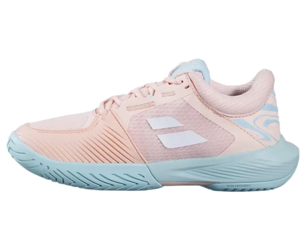 Женские теннисные кроссовки Babolat SFX 4 All Court - peach/blue