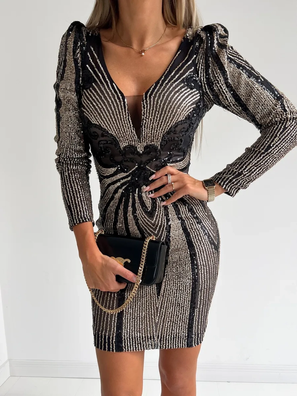 золотисто-черное платье+ plus size