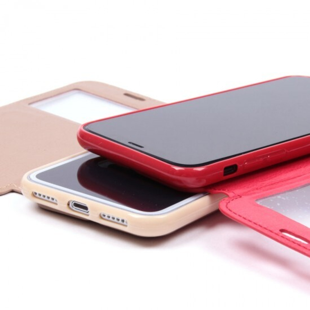 Чехол-книжка с магнитом для iPhone X/XS, 007174-2 Белый