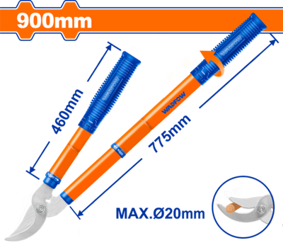 Кусторез с телескопическими ручками 580-900 мм (12) WADFOW WPR1E79