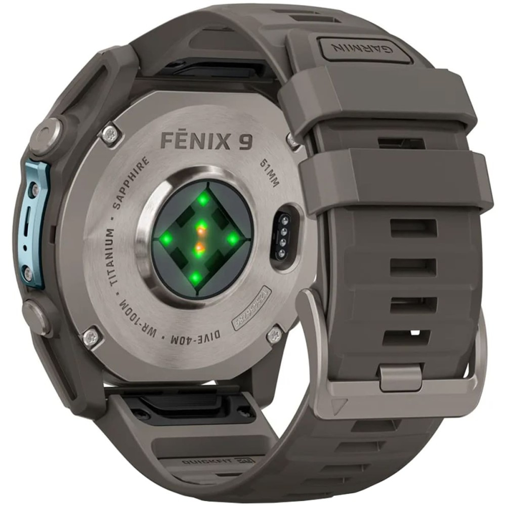 Garmin Fenix 9 — 51 мм AMOLED Titanium Pebble Gray