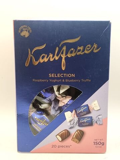 Fazer Конфеты шоколадные Selection ассорти (малиновый йогурт и черничный трюфель) 150 г (Из Финляндии)
