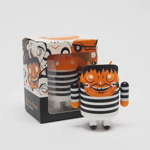 Android Mini Collectible Figure Special Edition Halloween, робот коллекционный, хеллоуин (Trick or Treat)