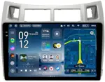 Магнитола для Toyota Vitz 2, Yaris 2 2005-2011 (рамка серебро) - Teyes CC4-PRO монитор 9.5" 2K QLED на Android 13, Быстрейшая, Snapdragon 778G, ИИ, CarPlay, DSP, 4G SIM-слот