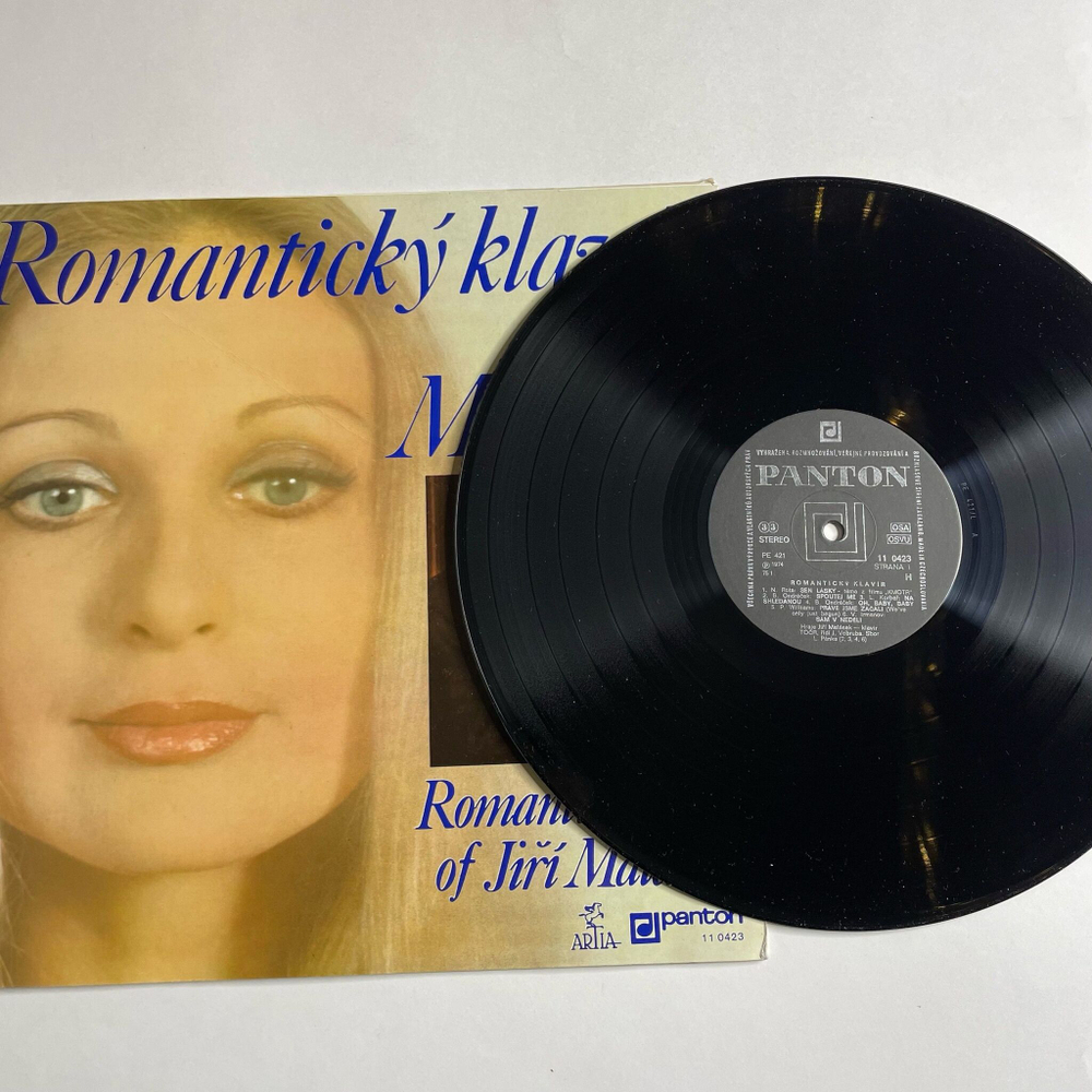 Винтажная виниловая пластинка LP Jiri Malasek Romanticky Klavir (Чехословакия 1974)
