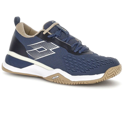 Мужские кроссовки теннисные Lotto Raptor Hyperpulse 100 III SPD - indigo blue/all white/irish beige