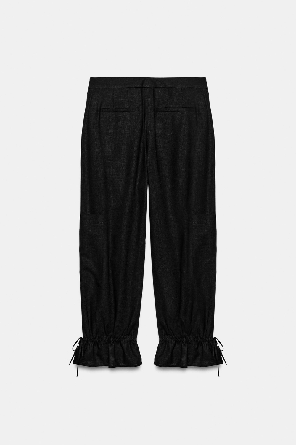 ШИРОКИЕ БРЮКИ С ЗАВЯЗКАМИ — ZW COLLECTION — ZARA