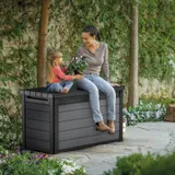 Keter Сундук Кортина (Cortina box 380L) 380л, графит — фото 5