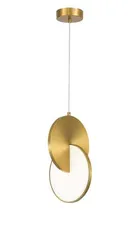 Светильник подвесной светодиодный NewRgy 1916-DW-250 BRASS, 14 Вт, латунный