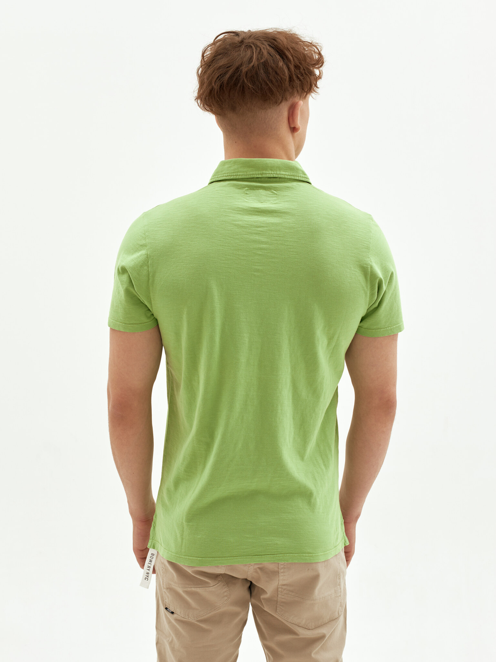 Поло однотонное Bowery NYC Slub Kiwi