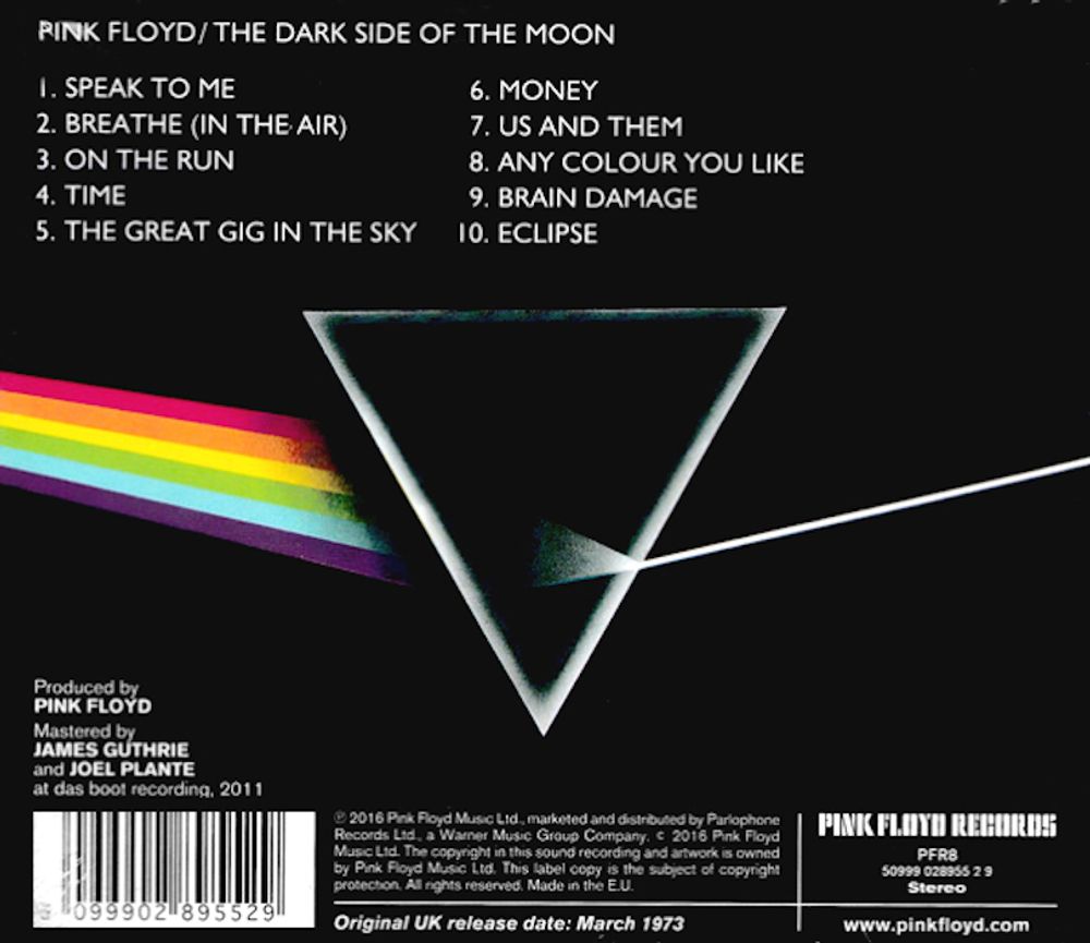 Pink Floyd. The Dark Side Of The Moon (CD)