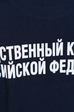 Футболка женская СК  (термопечать, темно-синий)