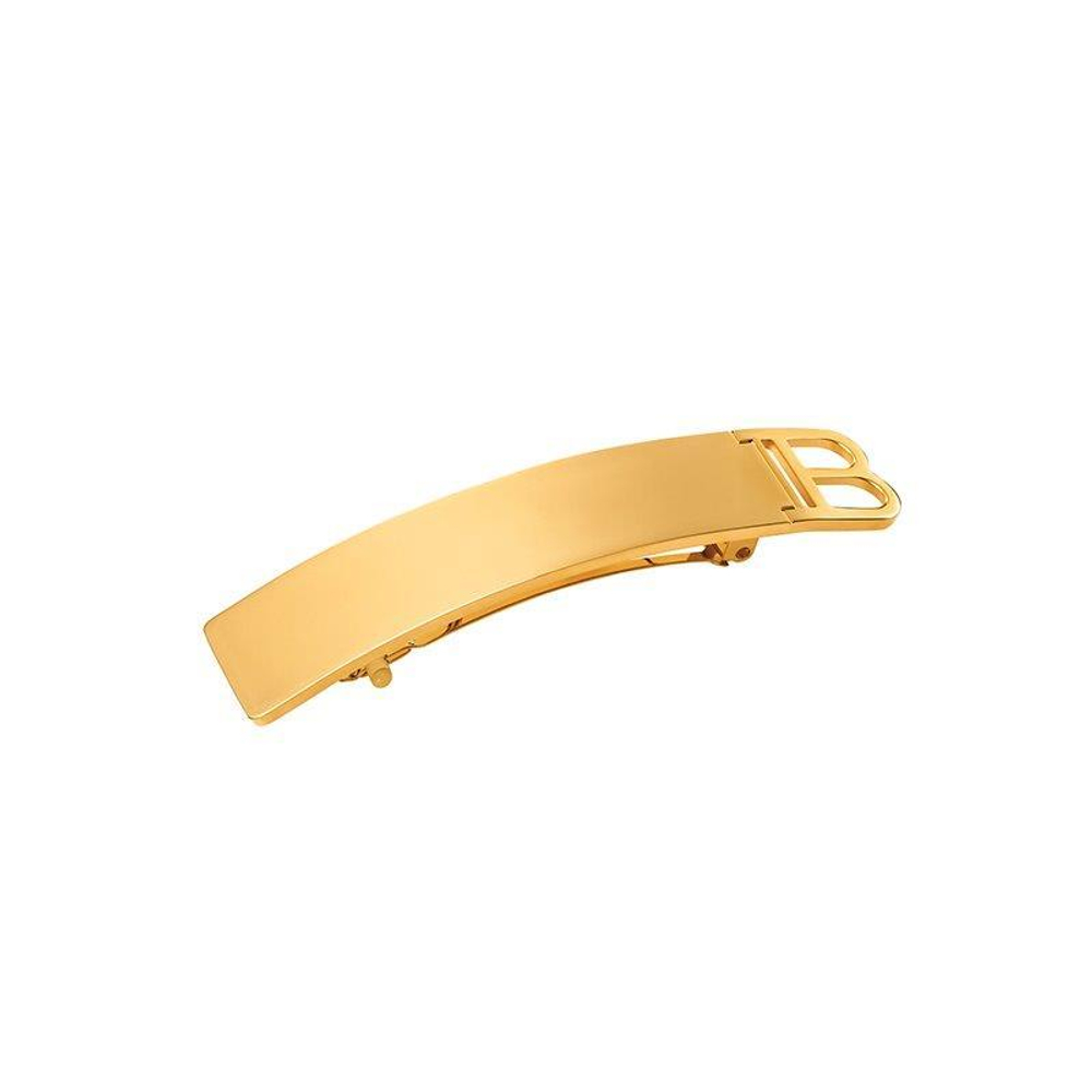 Balmain Золотая заколка-автомат Limited Edition Barrette Pour Cheveux B Gold