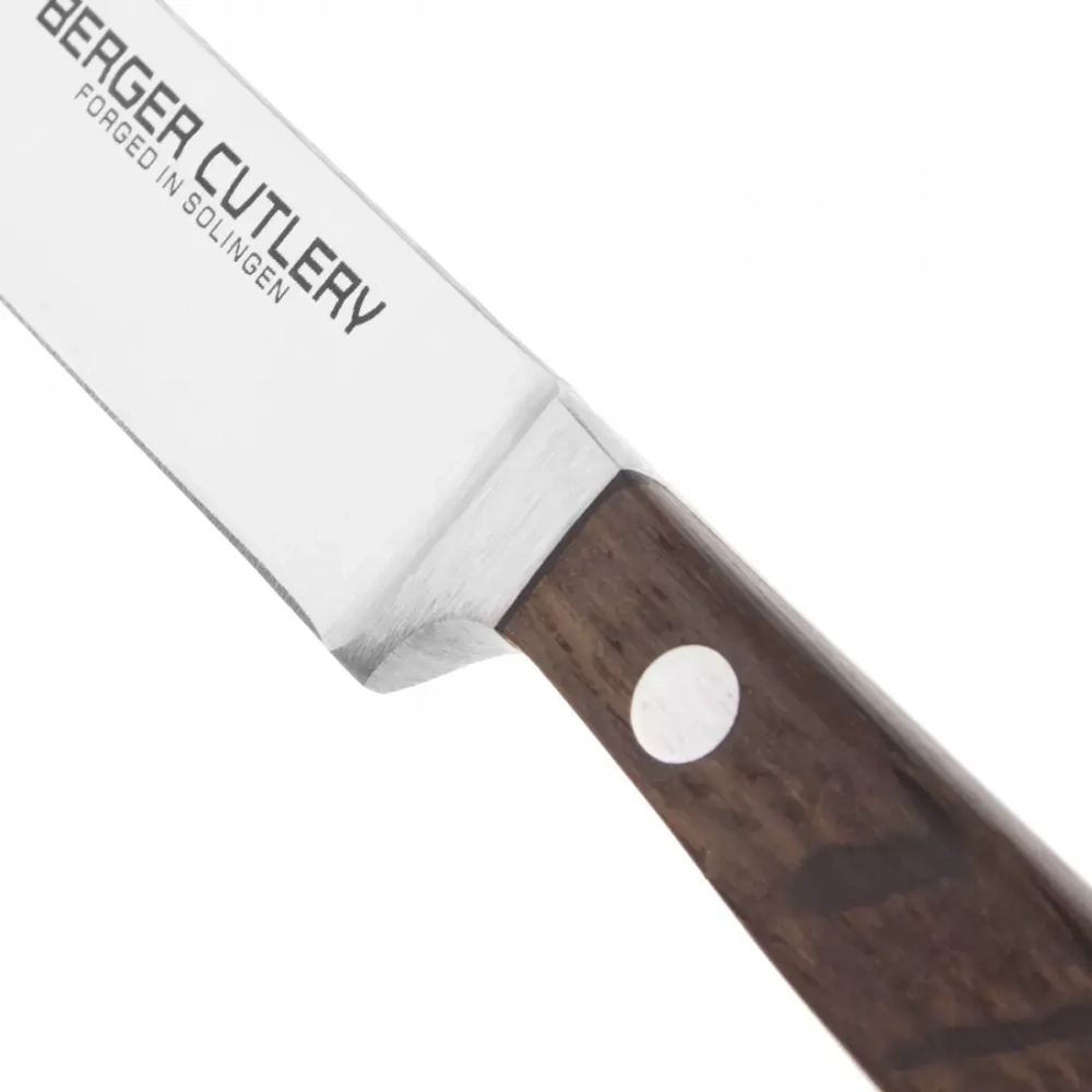Нож для чистки и нарезки 12см Berger Cutlery Classic Smoked Oak