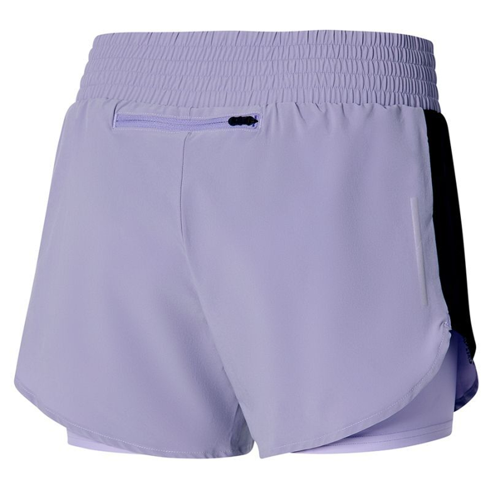 Женские Шорты теннисные Mizuno 2in1 4.5 Short - Фиолетовый