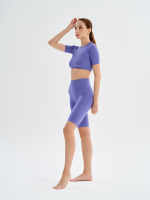 Велосипедки в рубчик 1525 Short leggings Rib