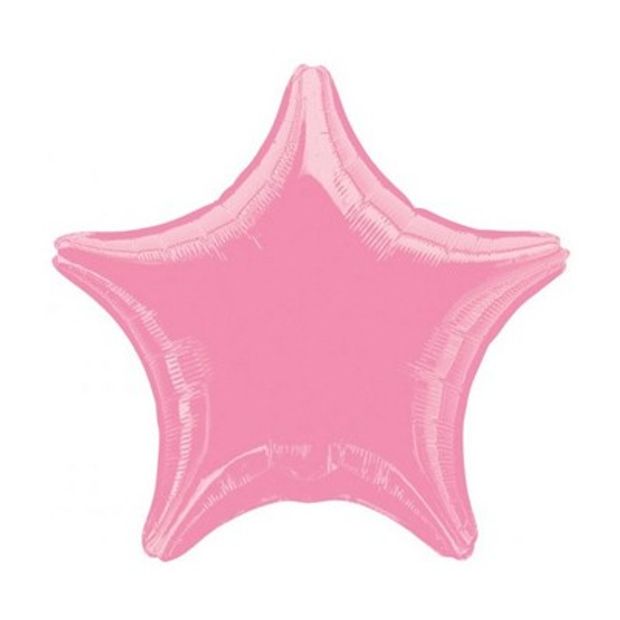АN Шар Звезда 19"/48 см, Металлик Pink розовый (БГ-15)