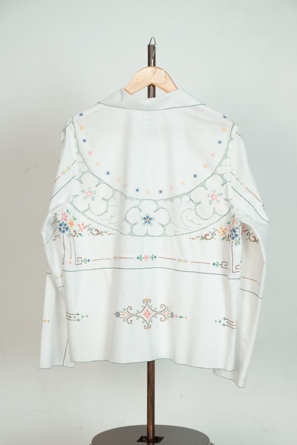 Рубашка с Цветочными Мотивами / CrissCross Flowers Long Sleeve белая - фото 8
