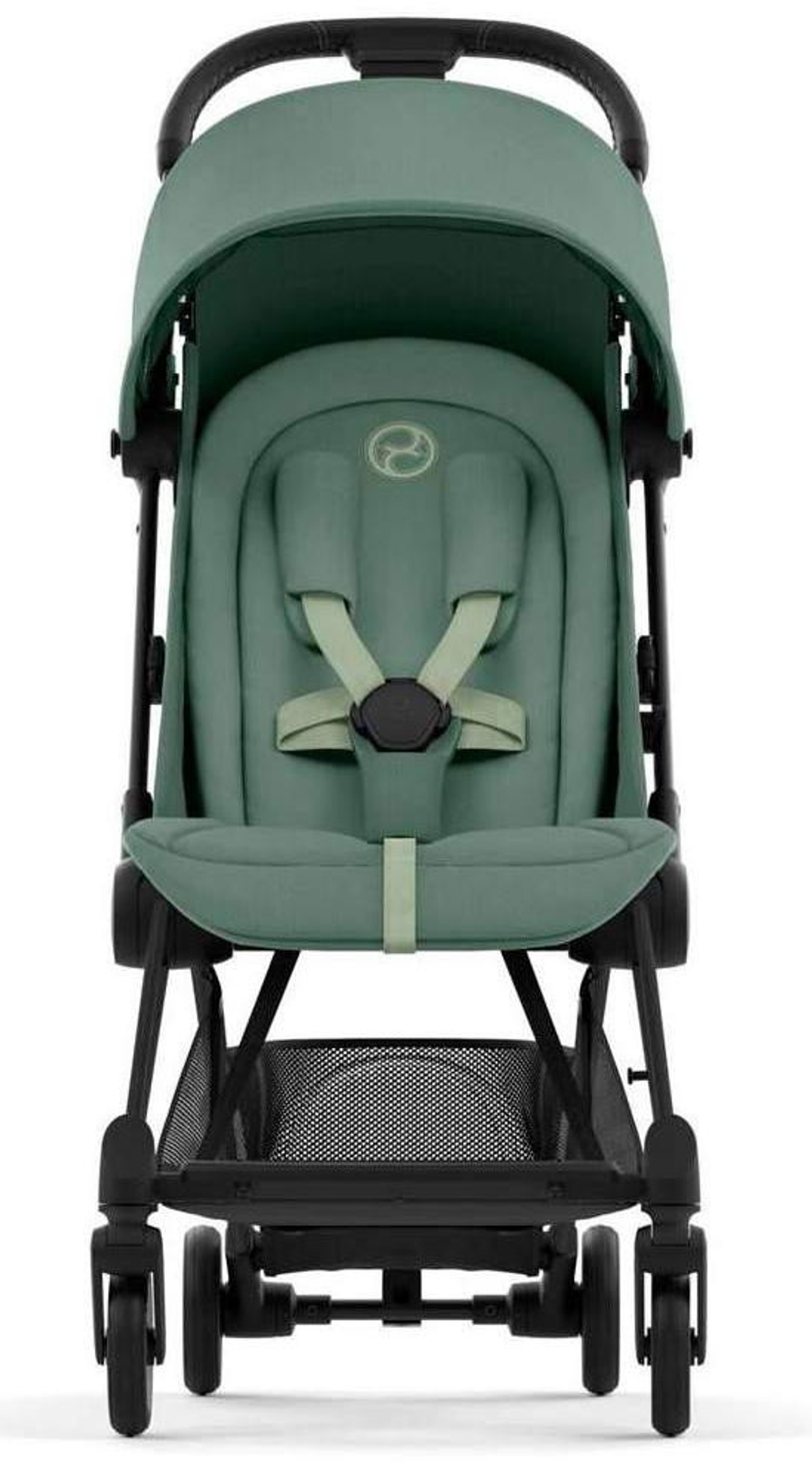 Коляска Cybex Coya Matt Black Frame Cloud T i-Size Leaf Green Plus Leaf Green с дождевиком и бампером