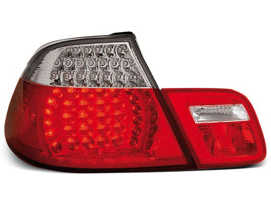 Задние фонари Bmw 3 E46 red white led