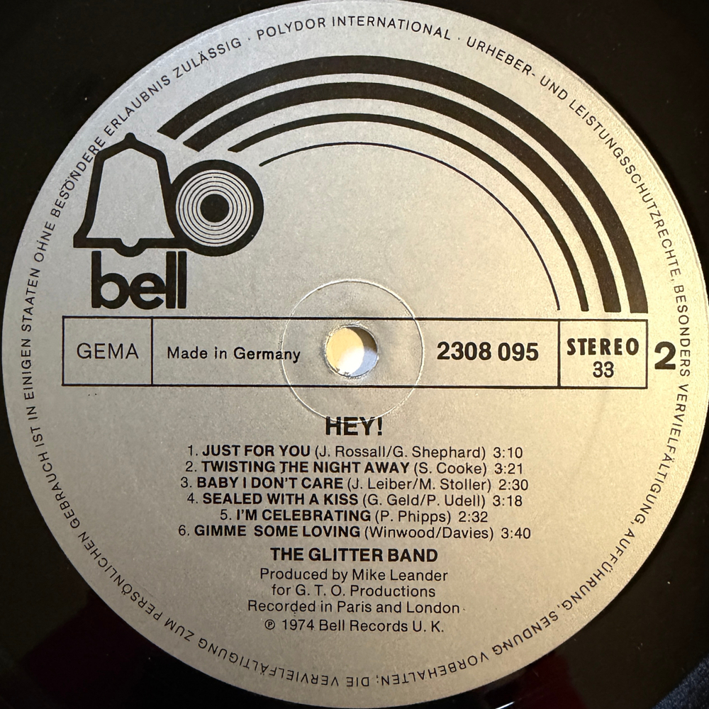The Glitter Band - Hey! (Германия 1974г.)
